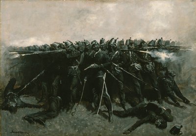 Náměstí pěchoty, c.1893 od Frederic Remington
