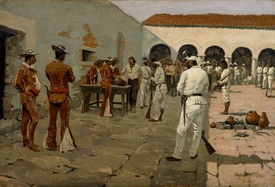 Expedice Mier: Kresba černé fazole od Frederic Remington