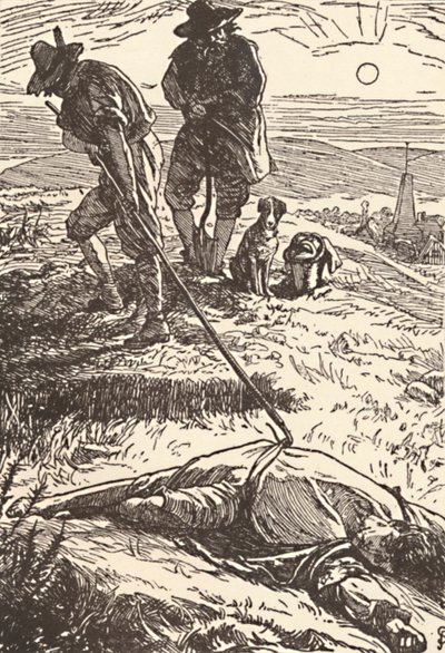 Ilustrace z Historie moru Defoe, 1862, 1923 od Frederic Shields