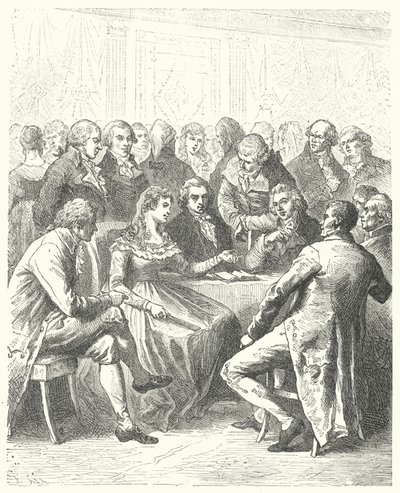 Madame Roland a Girondins, Francouzská revoluce (rytina) od Frederic Theodore (after) Lix