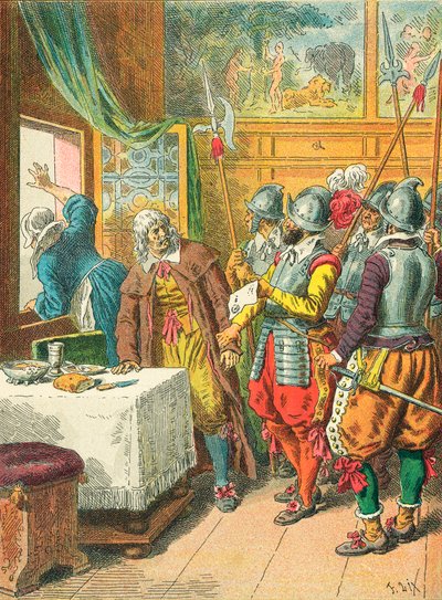 Zatčení Brousselu od Frederic Theodore Lix