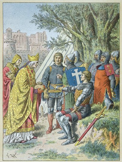 Bertrand Du Guesclin dostal zášť, kterou se snažil udržet Avignon od Frederic Theodore Lix