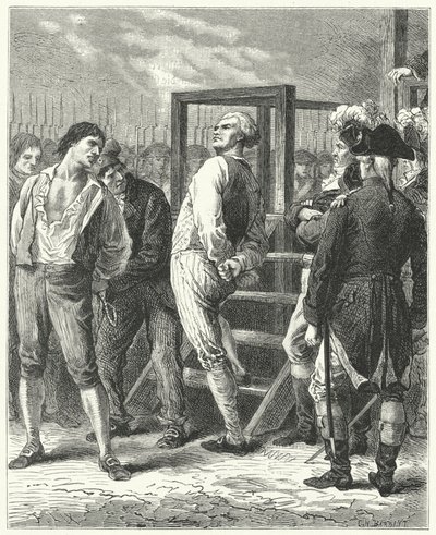 Poprava Georgese Dantona, 1794 od Frederic Theodore Lix