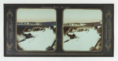 Zima, Niagarské vodopády, Table Rock, Kanada od Frederic and William Langenheim