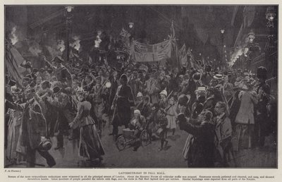 Ladysmith-Day v Pall Mall (litho) od Frederic de Haenen