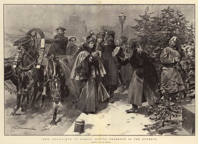 Silvestr v Rusku, nákup dárků v ulicích od Frederic de Haenen
