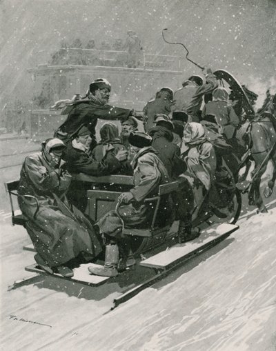 Veřejné sáně, Halfpenny Fare od Frederic de Haenen