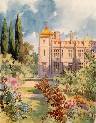 Královský palác, Livadia, Krym od Frederic de Haenen