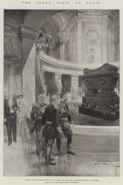 Carova návštěva v Paříži od Frederic de Haenen