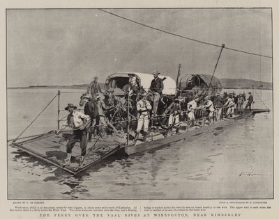 Trajekt přes řeku Vaal ve Windsortonu, poblíž Kimberley od Frederic de Haenen