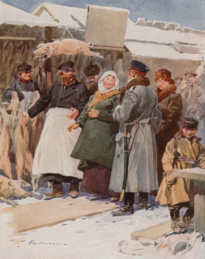 Trh s mraženým masem od Frederic de Haenen