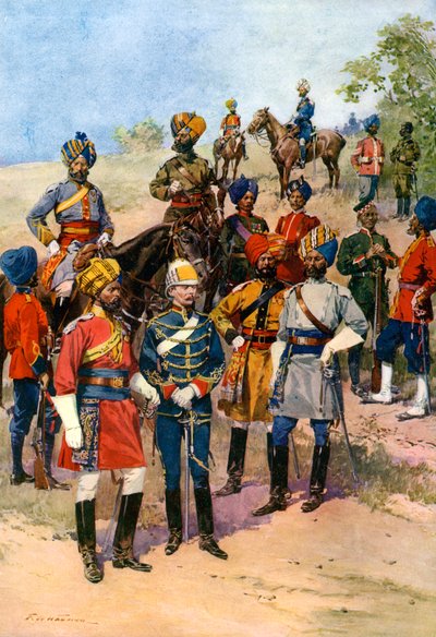 Královské vlastní pluky indické armády. od Frederic de Haenen