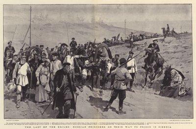 Poslední z vyhnanců, ruští zajatci na cestě do vězení na Sibiři od Frederic de Haenen