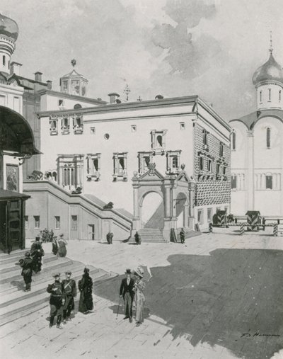 Červené (nebo krásné) schodiště Kremlu od Frederic de Haenen