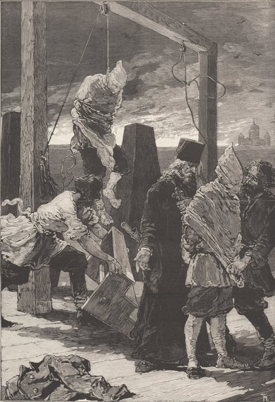 Poprava Alexandra Kvjatkovského a Andreje Presnyakova 16. listopadu 1880. od Frederic de Haenen