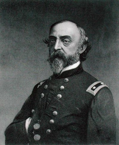 George Gordon Meade (1815-72) vyryl Robert E. Whitechurch (1814-c.83) po fotografii (rytina) od Frederick (after) Gutekunst