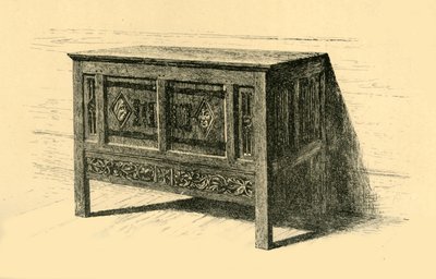 Dubová truhla, 1460-1480, 1881. od Frederick Albert Slocombe