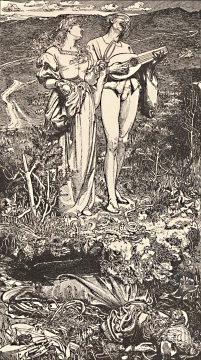 Láska ke světu Z básně Christiny Rossetti., c 1850-1900, 1923 od Frederick Augustus Sandys