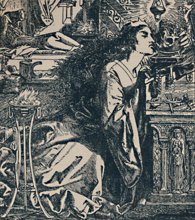 "Rosamond, královna Langobardů.", c1850-1900, 1923 od Frederick Augustus Sandys