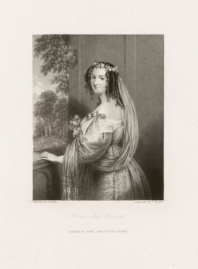 Flora MacDonald, cca 1850 (tisk) od Frederick Bacon