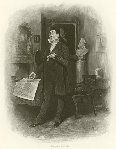 pan Pecksniff (hlubotisk) od Frederick Barnard