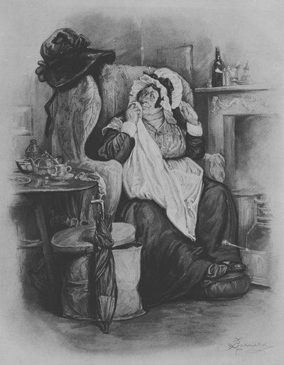 Sarah Gamp, 1880 od Frederick Barnard