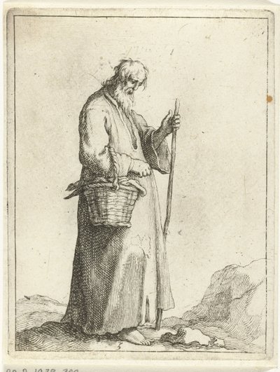 Farmář s košíkem 15 malých figurek (název série) od Frederick Bloemaert