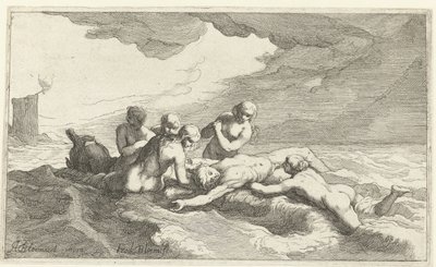 Hrdina Leander od Frederick Bloemaert