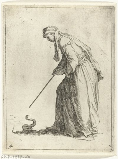 Žena s hadem 15 malých figurek (název série) od Frederick Bloemaert