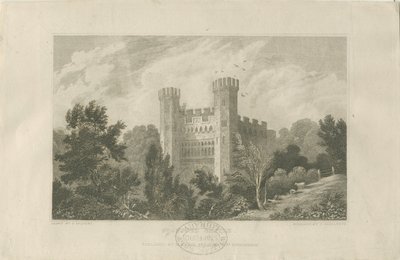 Castle Church - Stafford Castle: rytina, nd [1830] (tisk) od Frederick Calvert