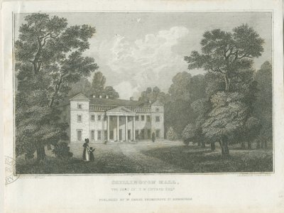 Chillington Hall: rytina, nd [1830] (tisk) od Frederick Calvert