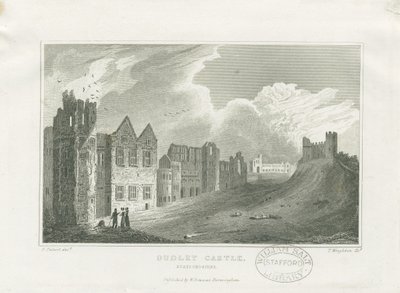 Dudley Castle - The Keep: ocelorytina a [19. století] (tisk) od Frederick Calvert