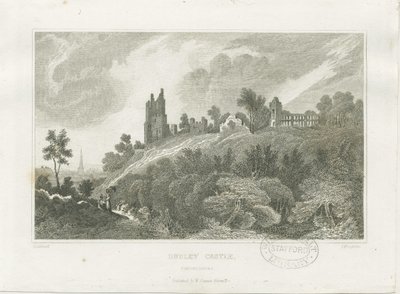 Dudley Castle: rytina a [19. století] od Frederick Calvert
