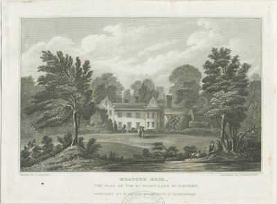 Meaford Hall: rytina a [?polovina 19. století] od Frederick Calvert