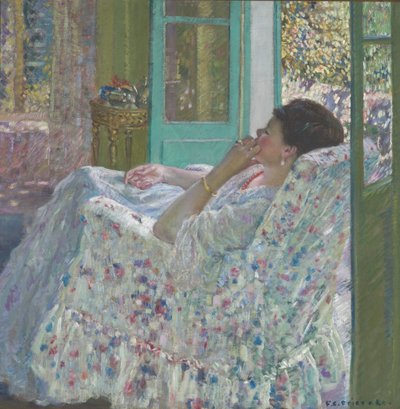 Odpoledne - Žlutá místnost od Frederick Carl Frieseke
