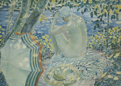 Na břehu, asi 1915 (olej na plátně) od Frederick Carl Frieseke