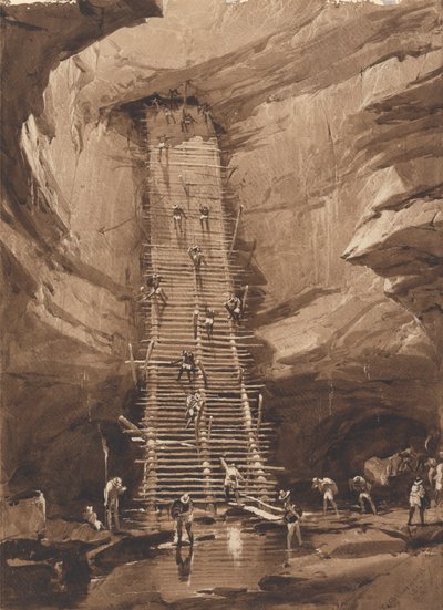 Dobře v Bolonchen, Yucatan od Frederick Catherwood