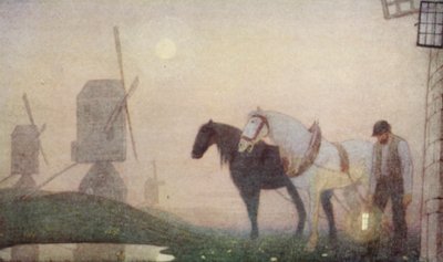 Kvakerští světci: Hlas ticha (barevná litografie) od Frederick Cayley Robinson