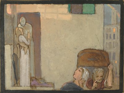 Study for The Farewell, c.1907 (tempera na papíře) od Frederick Cayley Robinson