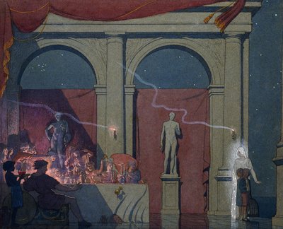 Tyltyl proměňuje diamant v Paláci luxusu, 1911 od Frederick Cayley Robinson