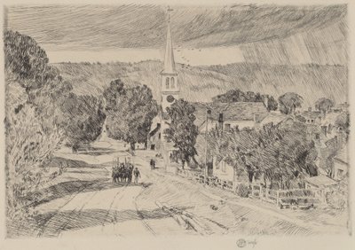 Vermont Village, 1923. od Frederick Childe Hassam