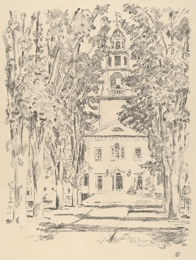 Koloniální kostel, Gloucester, 1918. od Frederick Childe Hassam
