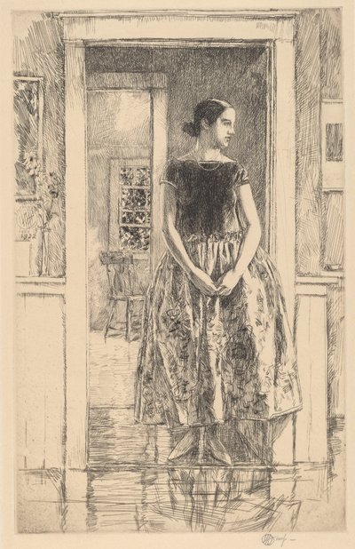 Dívka v moderních šatech, 1922. od Frederick Childe Hassam