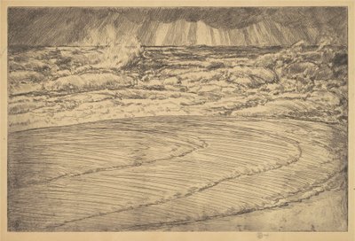 Heavy Surf, High Tide, Easthampton, 1920. od Frederick Childe Hassam