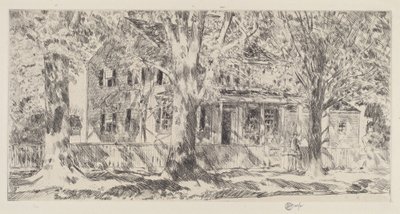Dům na hlavní ulici, Easthampton, 1922. od Frederick Childe Hassam