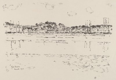 Vnitřní přístav, c. 1918. od Frederick Childe Hassam