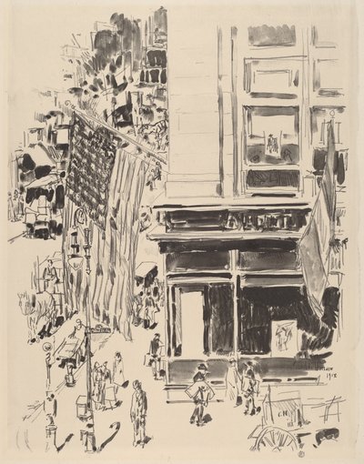 Lafayette Street, 1918. od Frederick Childe Hassam