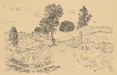 Krajina, země Nod, 1918. od Frederick Childe Hassam