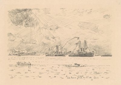 Návrat flotily, 1918. od Frederick Childe Hassam