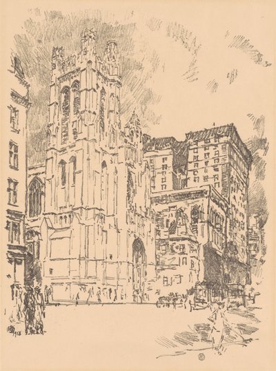 St. Thomas, New York, 1918. od Frederick Childe Hassam
